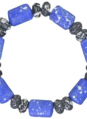 IC 蓝色系石头 弹力 手錬