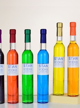 酒瓶子摆件北欧风装饰餐厅仿真餐边柜酒吧清吧柜台洋红酒高档道具