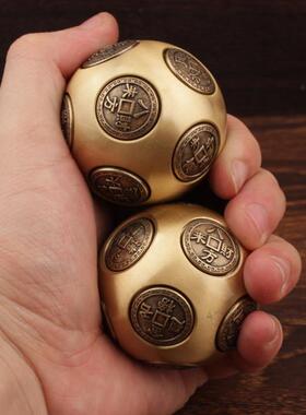 十二面圆球型解压转转手把件时来运转招财进宝创意十二面高档礼品