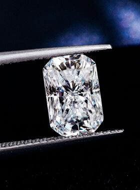 莫桑厂家长方倒角雷迪恩切1-5克拉DEF色莫桑裸石现货可加工首饰