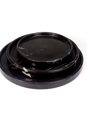 现代简约大理石圆形托盘摆件样板房间酒店民O宿卫生间洗手台收纳