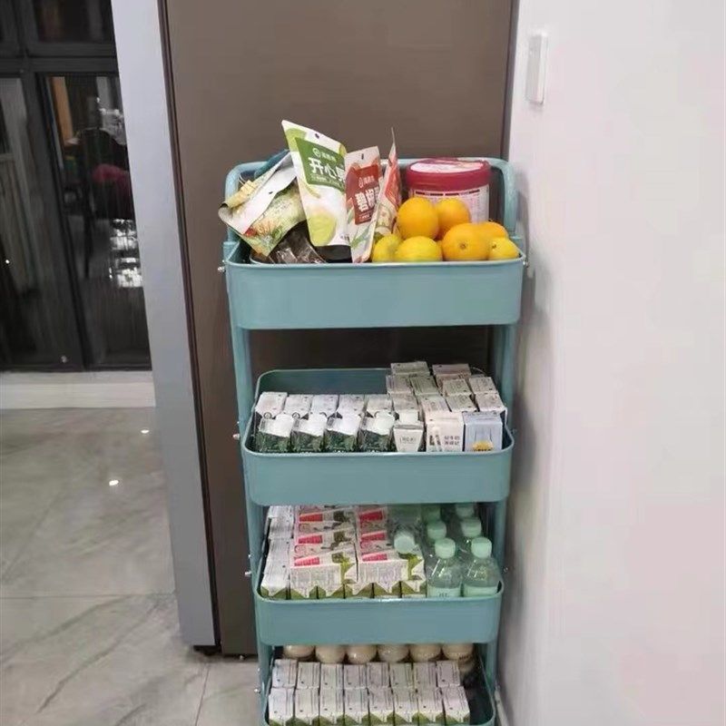 落地多层可移动零食收纳架卧室婴儿E用品小推车美容院幼儿园水杯,淘宝优惠券,粉丝福利购,淘宝优惠卷