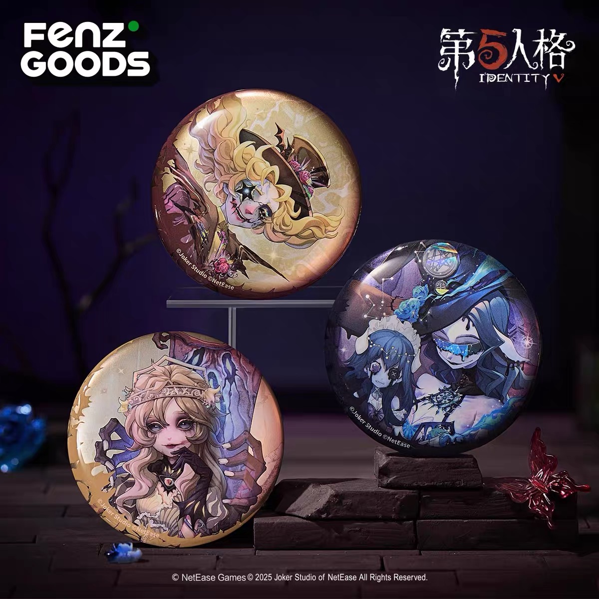 官方正版第五人格周边魔幻魅影系列徽章盲盒吧唧骑士喧嚣谷子官谷 - 图2