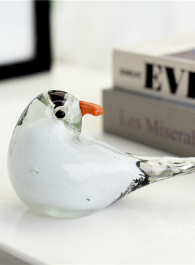 每周一三五上新/欧式手工玻璃艺术摆件琉璃鸟软装饰品Z玻璃鸟家居