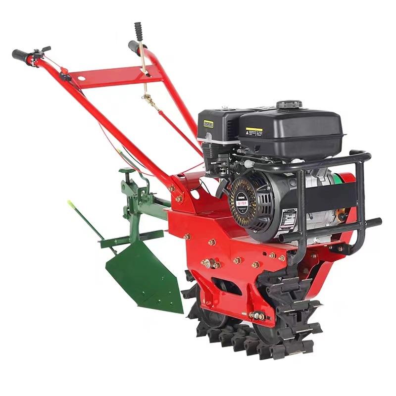 170 gasoline ditch oil chain rail micro tillage machine fruit garden shed ridge opener C machine low frame mountain orchard climbing tillage machine
