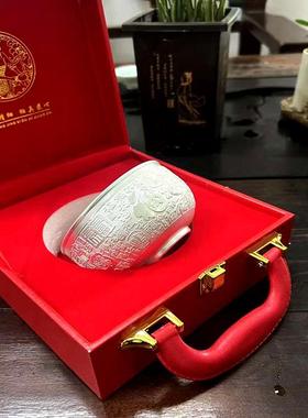 999足银碗百福碗日用品创意婚庆礼品会销促销节庆镀银工艺品厂家