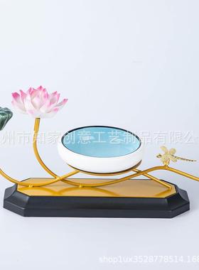 酒店特色冷菜餐具铁艺莲花明档摆盘凉菜高档餐厅会所中式餐碗