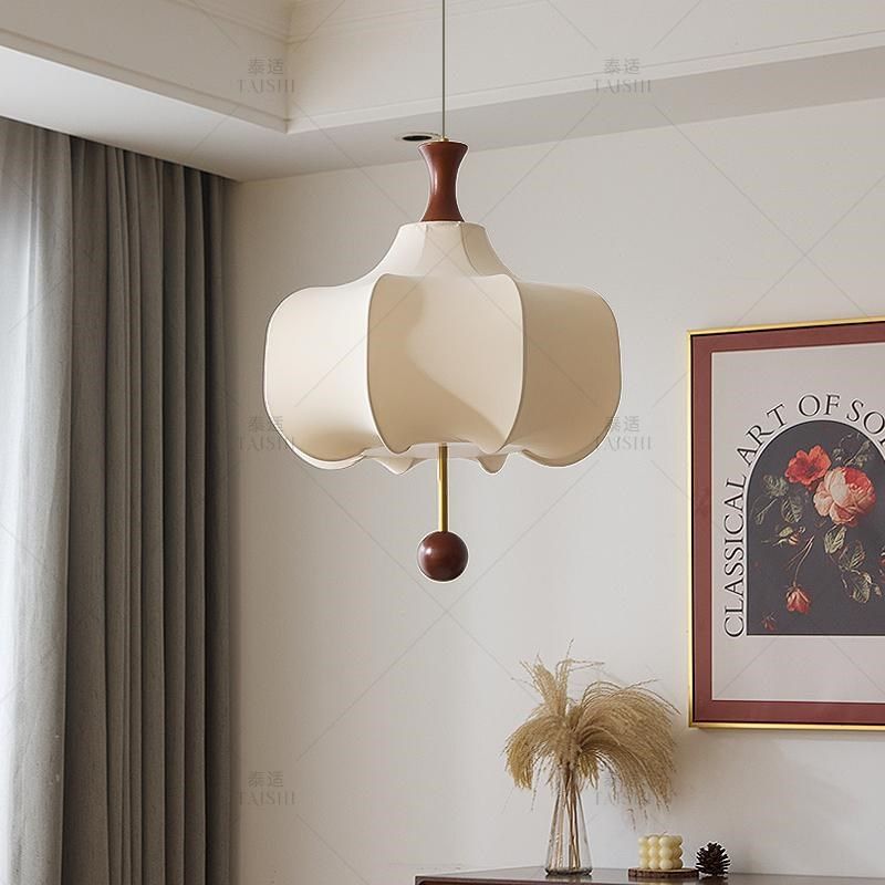 法式中古卧室吊灯侘寂风书房灯复古布艺花纹餐厅吧台民宿房间主灯,淘宝优惠券,粉丝福利购,淘宝优惠卷