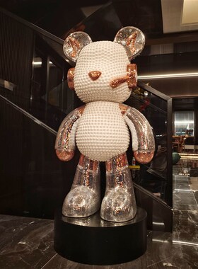 德国暴力熊落地摆件带音响存钱罐客厅电视柜酒店大堂别墅家居装饰