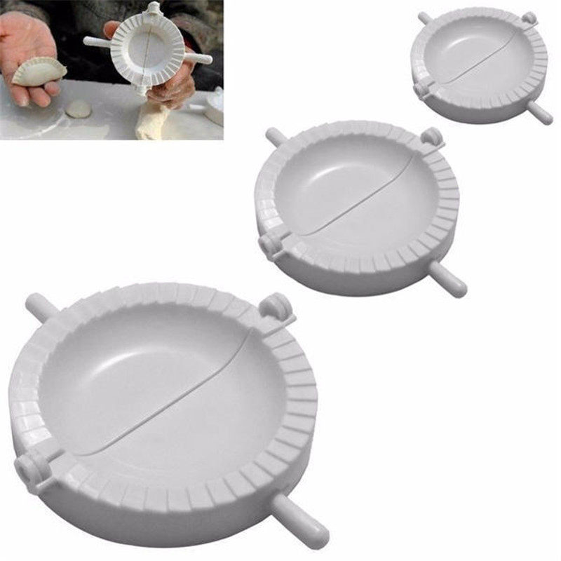 3Pcs 7CM/8CM/10CM Kitchen Dumpling Molds plastic Dough Press - 图0