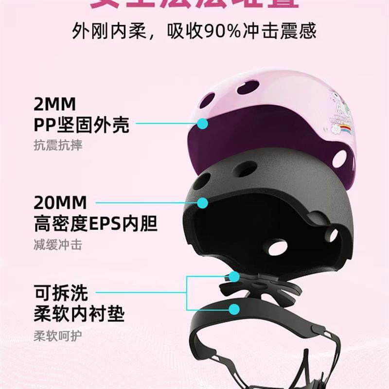 适配儿童轮滑护具骑行头盔套装平衡自行车滑板溜冰鞋护膝专业防护,淘宝优惠券,粉丝福利购,淘宝优惠卷