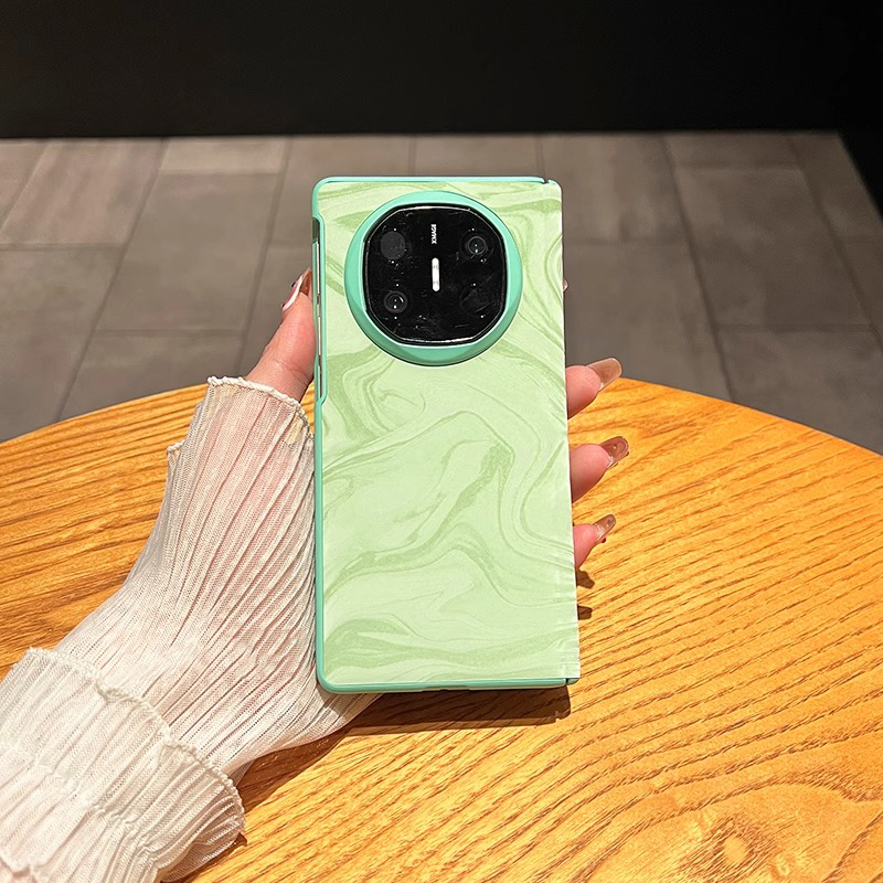 适用于华为matex6手机壳全包铰链X5X3肤感防摔V3保护套小米 Fold4/3一体OPPO N5N3超薄vivo X Fold3流光皮质 - 图1