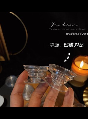 Yesbear大熊手作 Diy滴胶手机支架气囊模具 透明凹槽手机支架气囊
