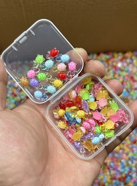 新款迷你卡通彩色夜光小乌龟玩具模型网红爆款摆件海龟diy配件