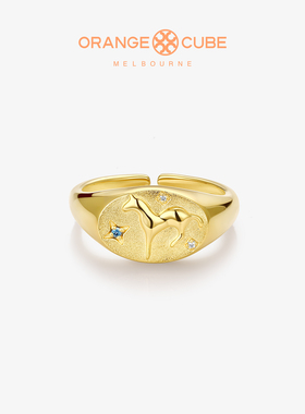 Orange Cube星运小马戒指小众设计指环轻奢高级浪漫手饰女友礼物