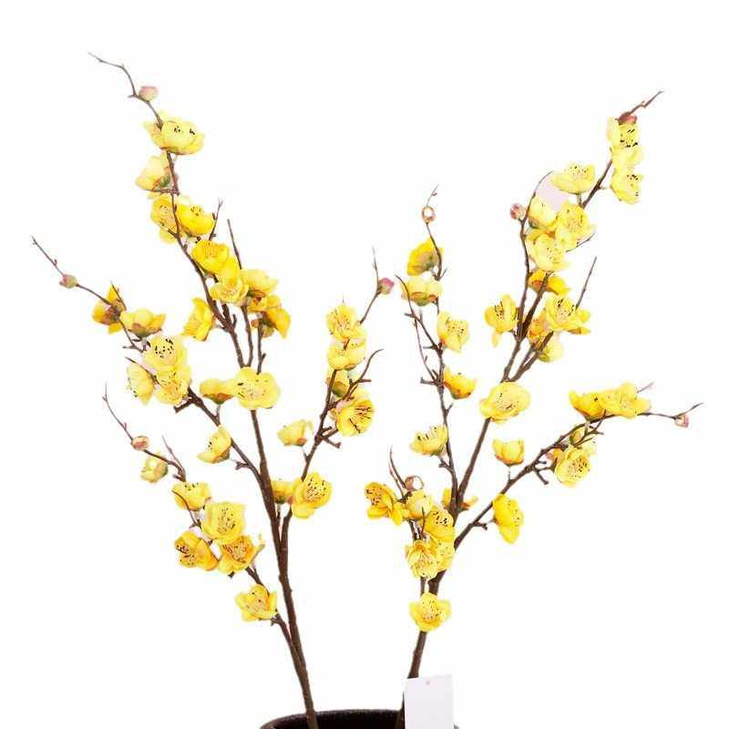 新款直销新款单支仿真梅花 家居室内摆件拍照道具假花 装饰婚礼梅,淘宝优惠券,粉丝福利购,淘宝优惠卷
