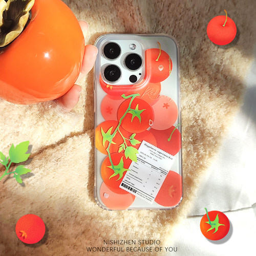 红果果IMD双层简约ins风小众手机壳iPhone17promax原创情侣苹果15新款适用16pro防摔14保护套高级感13全包壳 - 图2