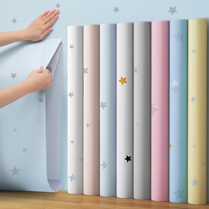 墙纸自粘防水防潮卡通宿舍儿童房宿舍卧室房间背景墙壁纸家用自贴,淘宝优惠券,粉丝福利购,淘宝优惠卷