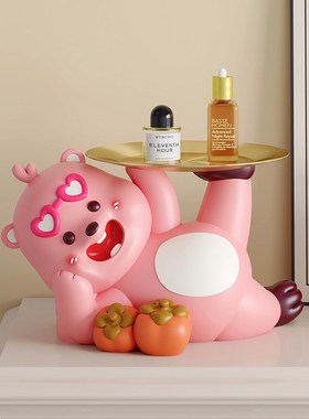 loopy创意时钟摆件高端桌面电子时钟摆台式房间客厅玄关闹钟装饰