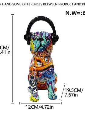 复古动物艺术品摆件树脂工艺品狗家居客厅柜子装饰品公仔造型