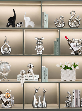 北欧风2023新款客厅酒柜餐边柜装饰品摆件轻奢高档乔迁新居礼品