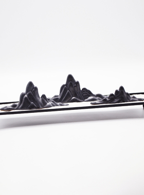 新中式禅意陶瓷山摆件软装样板房会所客厅书房茶道室群山摆设饰品