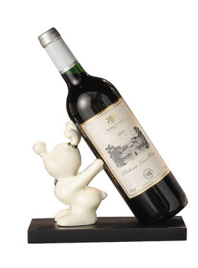 创意兔子红酒架酒柜装饰摆饰轻奢家居客厅玄关餐柜酒托可爱摆设