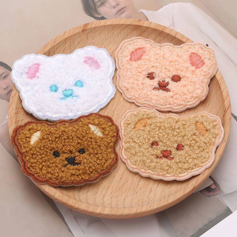 小熊刺绣贴自粘毛绒贴免缝贴布卡通修补布贴衣服书包补丁补洞自粘,淘宝优惠券,粉丝福利购,淘宝优惠卷