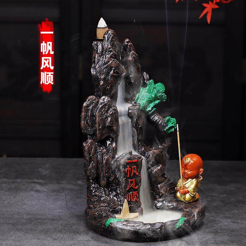 大号倒流香炉摆件创意复古山水玄关摆件倒流香炉檀香炉流云装饰品,淘宝优惠券,粉丝福利购,淘宝优惠卷