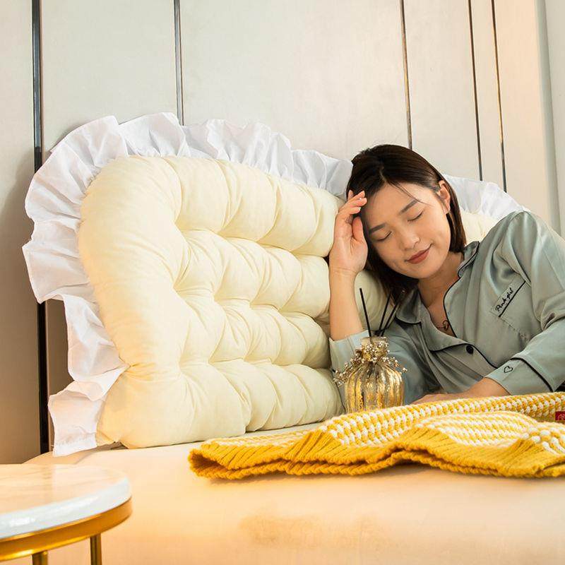 米黄 床头靠垫ins风靠枕床上薄款软包防撞大靠背榻榻米靠枕护腰,淘宝优惠券,粉丝福利购,淘宝优惠卷