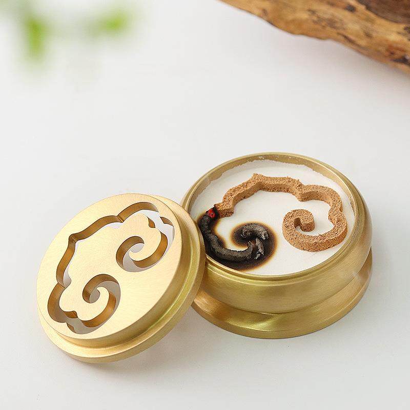 香炉 铜香炉黄铜香篆炉打香篆 香拓香印香薰炉香道入门套装工具,淘宝优惠券,粉丝福利购,淘宝优惠卷