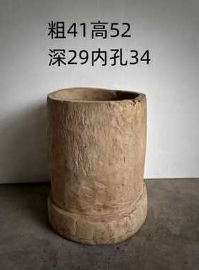 好货厂销老物件风化木木桶侘寂风空间装饰摆饰一木整挖老东西摆件