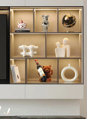 创意酒柜装饰品摆件客厅玄关电视柜展示柜轻奢高档家居摆设套装