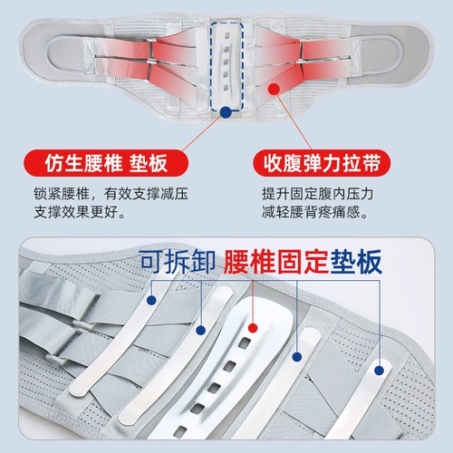 Медицинский пояс поясничный поясничный штамм поясничный отдел позвоночника, выделяющий поясничный штамм мышц Мужчины и женщины Профессиональный держатель талии стальная пластина поддерживает талию