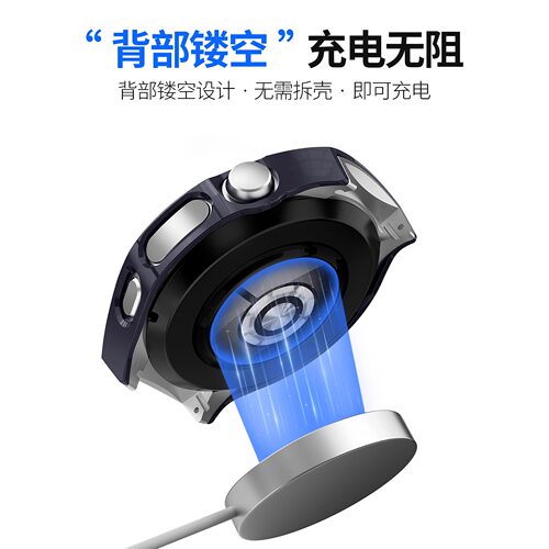 适用华为Watch5保护壳watch5半包手表缕空壳新款五代智能运动手表保护套超薄透明壳PC硬壳防摔防爆46mm42配件 - 图2