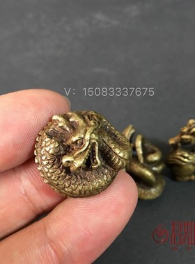 极速仿古纯铜十二生肖小摆件 实心黄铜鼠牛虎兔龙蛇马羊猴鸡狗猪