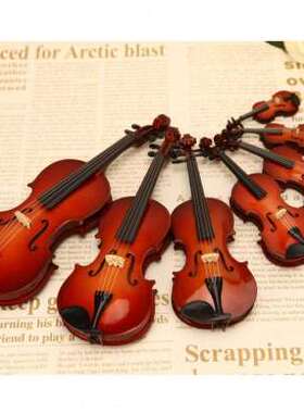 好货Classical Violin Replica Decor Musical Instrument Orname