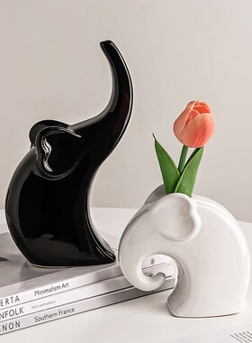 大象摆件轻奢高档家居电视柜酒柜装饰品客厅现代办公室高级感礼物