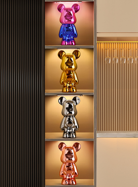 暴力熊高档套装摆件客厅电视酒柜餐柜软装高级感轻奢家居装饰品