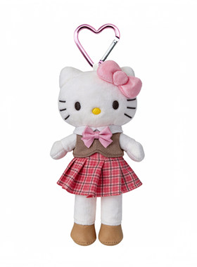 堂吉诃德限定kitty黑皮牛仔裙