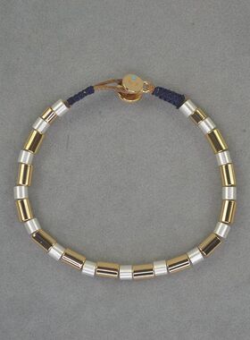 极速RA  镀金 金色拉丝银珠 个性 时尚 手錬 ins