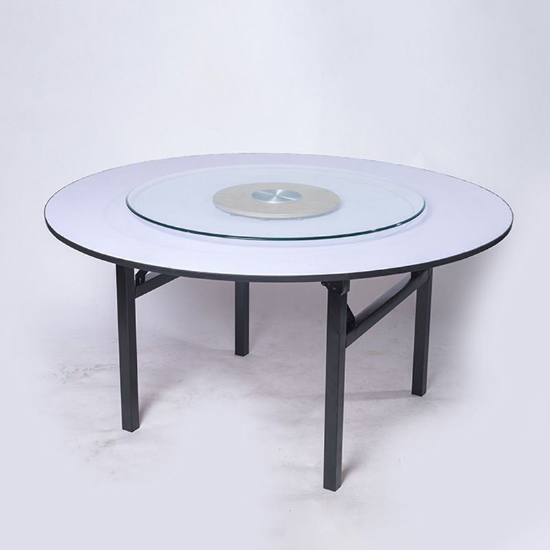 酒店大圆桌可摺叠圆桌10人15人20人餐桌家用包厢饭店圆桌面商用大 - 图0