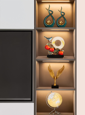 速发202新款酒柜摆件家居饰品客视电厅柜轻奢高档餐饰展示柜装柜