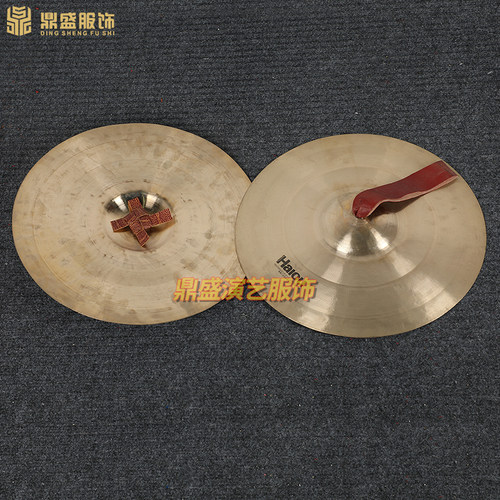 速发镲片手工军镲铜击锣鼓响镲腰鼓镲军钗大钹大铙打铜剧团用 - 图1