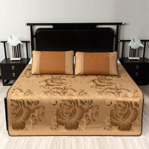 老席匠藤席冰丝凉席夏季家用折叠冬夏双面正反两用夏天宿舍草席子 - 图0