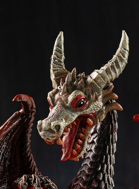 龙与地下城客厅玄关装饰办公桌小摆件电视柜水晶球轻奢高档工艺品