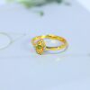 S925 silver inlaid Hetian jade jasper ring 11205