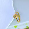 S925 silver inlaid Hetian jade jasper ring 11177
