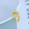 S925 silver inlaid Hetian jade ring 1027