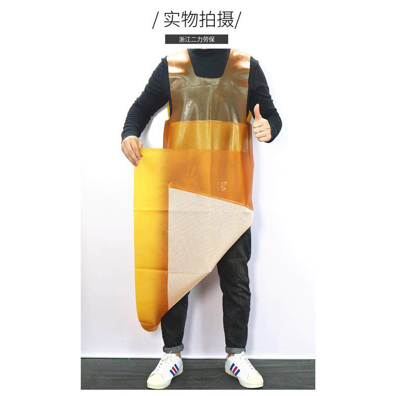 透气防水牛筋围裙耐磨石材水产工作服男屠宰防油洗车耐用围腰马甲